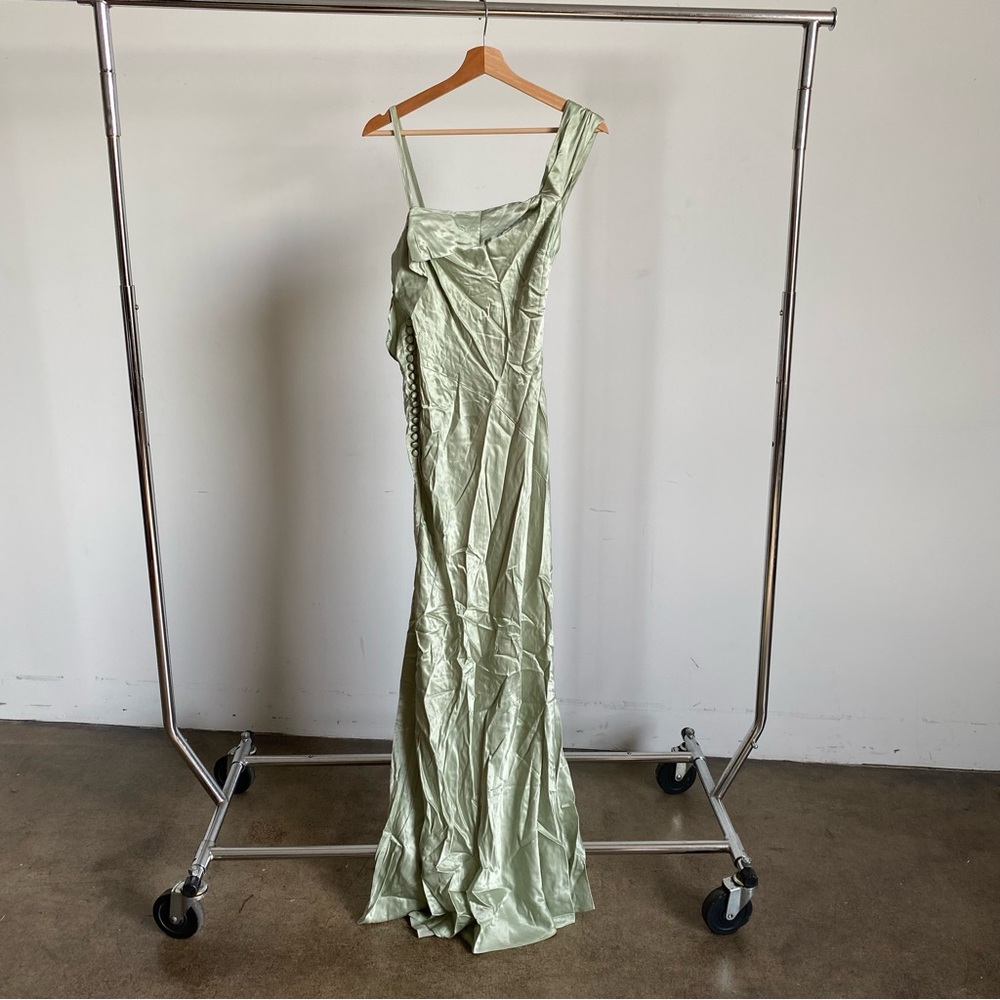 $319 NWT Sage For Love And Lemons “Jewel” Maxi Dress Sz Large L - Picture 5 of 12